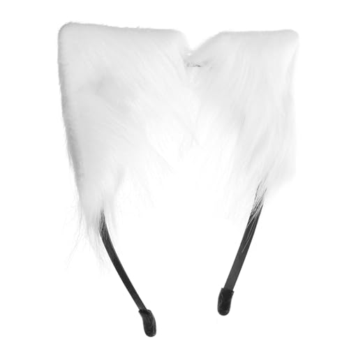 YARNOW Stirnband mit Katzenohren Katzenzubehör-Kostüm Katzenohren Stirnband Halloween Zubehör für Katzenkostüme Cosplay Haarschmuck Schöne Katzenohren Stirnbänder Plüsch Weiß YARNOW Stirnband mit Katzenohren Katzenzubehör-Kostüm Katzenohren Stirnband Halloween Zubehör für Katzenkostüme Cosplay Haarschmuck Schöne Katzenohren Stirnbänder Plüsch Weiß von YARNOW
