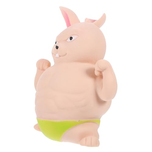YARNOW Stressabbau Kaninchen Quetschspielzeug aus TPR Kleines Lustiges Bunny Squeeze Toy für Erwachsene und Weiches Antistressspielzeug und Partydeko von YARNOW