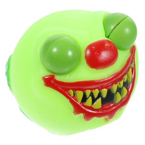 YARNOW Stressabbau TPR Material Stressball mit Großem Augeneffekt Lustiges Squeeze Toy für Erwachsene Handlich für Büro und Alltag Grüner Cartoon Entspannungsknaller von YARNOW