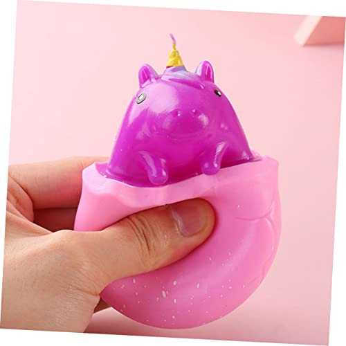 YARNOW Stressball Einhorn Dekompressionsspielzeug TPR Material Weiches Squeeze Toy für Erwachsene und Stressabbau Sensorisches für und Alltag von YARNOW