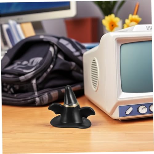 YARNOW Stück Mini-elfenhut Deko Miniatur -top -hüte Miniatur-strickmützen Kleine Partyhüte Für Figuren Mini-weihnachtsmützen Schneemann Bastelhüte Halloween -miniaturen Schwarz Plastik von YARNOW