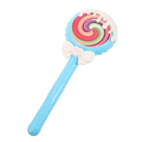 YARNOW Süßigkeiten-Zauberstab Leuchtender Zauberstab-Lutscher leuchtende Lutscherspielzeuge zauberstab aufleuchten Lollipop-Musikspielzeug Kinderpartyzubehör Abs Blau von YARNOW