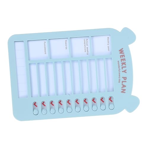 YARNOW Täglicher Aufgabenplaner für Flexibles Checklisten Board zur Gewohnheitsverfolgung Aufgabenverwaltung Design für Routinen Blau Mehrerer Karten von YARNOW