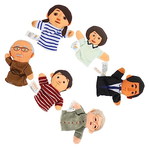 YARNOW Teiliges Fingerpuppen aus Hochwertigem Liebevolle Familienfiguren Pädagogisches zur Eltern Bindung Interaktives Rollenspiel für Kleinkinder von YARNOW