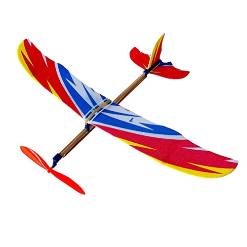 YARNOW Teiliges Gummiband Betriebenes Flugzeugmodell mit Vogeldesign Kleines Farbenfrohes Lehrspielzeug für Logischem und Geschicklichkeit von YARNOW