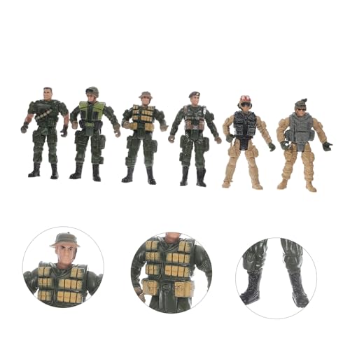 YARNOW Teiliges Mini Soldaten Modell Kunststoff DIY Actionfiguren mit Realistischer Detailverarbeitung Kompakt und Langlebig für Dekoration und Sammlerstücke von YARNOW