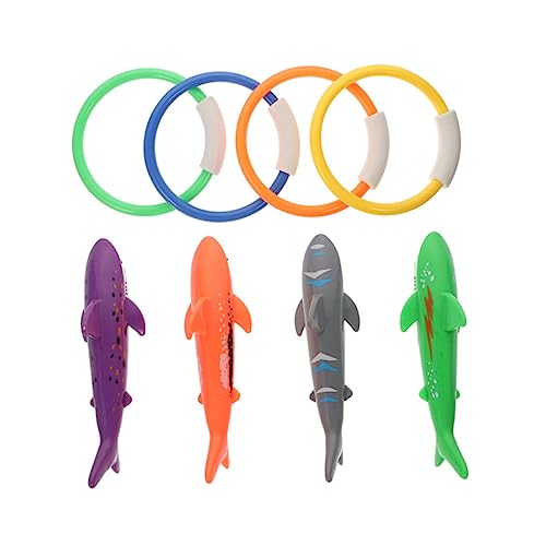 YARNOW Teiliges Schwimmspielzeug mit Tauchringen und Tauchhaien Wasserspielzeug für Strapazierfähige und Interessante Pool Spielzeuge Zufälligen Farben zum Lernen Wasser YARNOW Teiliges Schwimmspielzeug mit Tauchringen und Tauchhaien Wasserspielzeug für Strapazierfähige und Interessante Pool Spielzeuge Zufälligen Farben zum Lernen Wasser von YARNOW