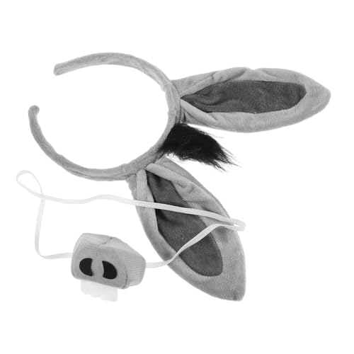 YARNOW Teiliges Tier Kopfbedeckung mit Ohren und Nase für Halloween und Geburtstagsfeiern und Realistisches Cosplay Accessoire für Erwachsene YARNOW Teiliges Tier Kopfbedeckung mit Ohren und Nase für Halloween und Geburtstagsfeiern und Realistisches Cosplay Accessoire für Erwachsene von YARNOW
