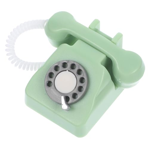 YARNOW Telefon Modell Vintage Mini Telefon Dekoration Für Puppenhaus Gefälschtes Telefon Mini Zubehör von YARNOW