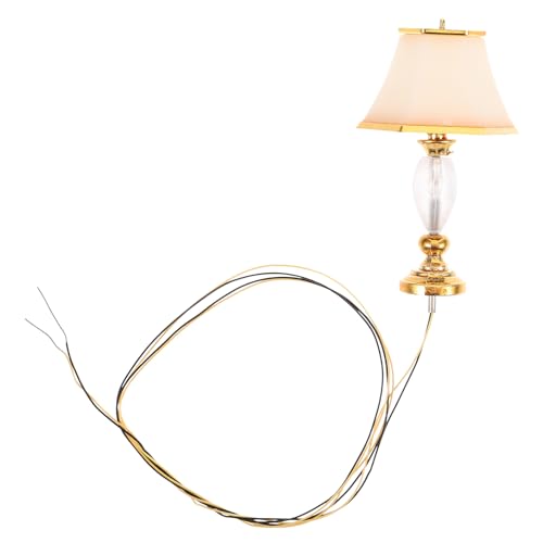 YARNOW Tischlampe Für Puppenhaus Kompakte Tischleuchte Für Mini Schlafzimmer Szenen Langlebiges Material Perfektes DIY Und von YARNOW