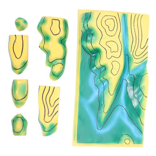 YARNOW Topografisches Geländemodell aus Stabilem Kunststoff Interaktives Konturlinienmodell für Geographieunterricht Vielseitiges Lernhilfsmittel für Schüler für Sekundarstufe und YARNOW Topografisches Geländemodell aus Stabilem Kunststoff Interaktives Konturlinienmodell für Geographieunterricht Vielseitiges Lernhilfsmittel für Schüler für Sekundarstufe und von YARNOW