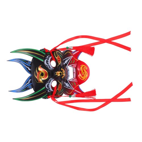 YARNOW Traditionelle Chinesische Handgemalte Maske Vollgesicht Cosplay für Halloween Maskenball und Kulturelle Feiern Einzigartiges mit Detaillierten Mustern von YARNOW