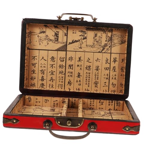 YARNOW Traditionelle Mahjong Box aus Tragbar Aufbewahrung von Mahjong Einzigartiges Retro Design für Stilvolle Geschenkverpackung YARNOW Traditionelle Mahjong Box aus Tragbar Aufbewahrung von Mahjong Einzigartiges Retro Design für Stilvolle Geschenkverpackung von YARNOW