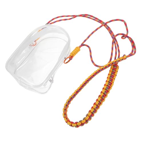 YARNOW Transparente Aufbewahrungstasche für Puppen und Figuren Klarer Organizer mit Reißverschluss und Gewebtem Trageband Multifunktional für Schlüssel und Zubehör Reisetauglich und von YARNOW