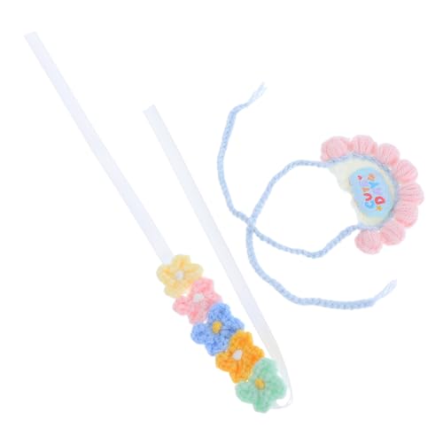 YARNOW Trouble Doll Plüschtier Zubehör Puppenlätzchen Puppenkleidung Für Sammlungen Blumenstirnband Für Puppen Puppen Ankleide Kuscheltierkleid Für Plüschbärkleid Baumwollfaden von YARNOW