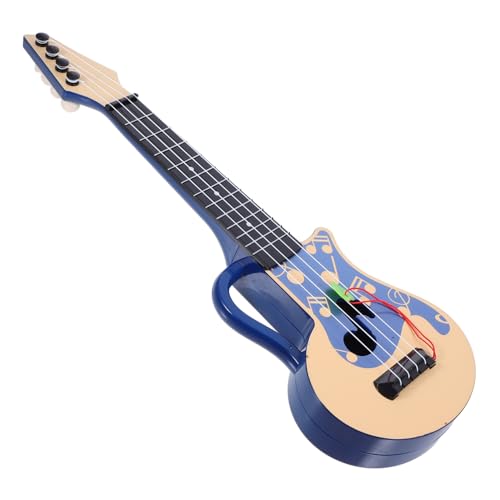 YARNOW Ukulele Blau Modell Frühe Musikalische Bildung Langlebiges Saiten Musikinstrument Kreatives Lernspielzeug für Mädchen und Jungen von YARNOW
