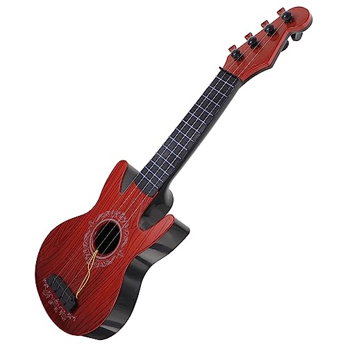 YARNOW Ukulele Elektrische Ukulele Für Rotes Design Pädagogisches Musikinstrument Zur Musikförderung Für Geburtstage Und Musikalische Früherziehung von YARNOW