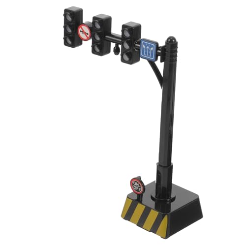 YARNOW Verkehrsampel Modell mit LED Licht Plastik Sicher Interaktive Verkehrssignale Lernspielzeug Miniatur Ampel Dekoration für Kinderzimmer und Sandtisch Pädagogisches Verkehrslicht von YARNOW