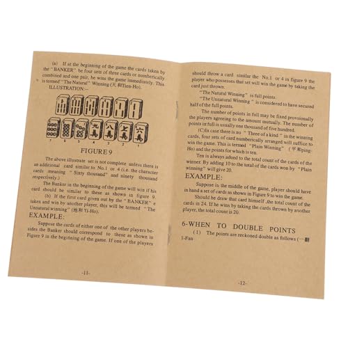 YARNOW Vintage Mahjong Regelbuch mit Ausführlicher Anleitung und Umfassendem Chinesischem Mahjong Lernhandbuch für Anfänger und Spieler YARNOW Vintage Mahjong Regelbuch mit Ausführlicher Anleitung und Umfassendem Chinesischem Mahjong Lernhandbuch für Anfänger und Spieler von YARNOW