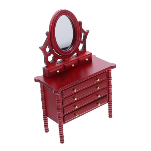 YARNOW Vintage Puppenhaus Kommode Stabiles Mini Möbel Zubehör für Puppen Schlafzimmer und Wohnzimmer Szenen von YARNOW