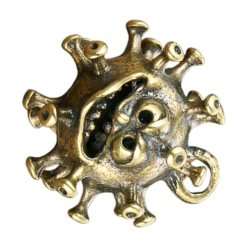 YARNOW Virusornament Aus Messing Messingstatue Ohrring-anhänger Mini-Statue Messingfiguren Anhänger Für Die Schmuckherstellung Figuren Wohnkultur Kupfer Golden YARNOW Virusornament Aus Messing Messingstatue Ohrring-anhänger Mini-Statue Messingfiguren Anhänger Für Die Schmuckherstellung Figuren Wohnkultur Kupfer Golden von YARNOW