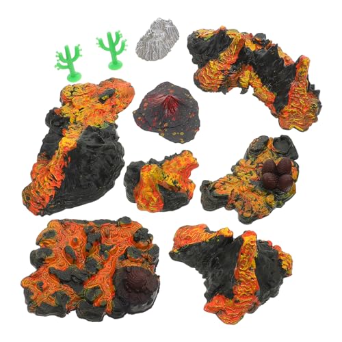 YARNOW Vulkanmodell Teilig Realistische Vulkanornamente für Kompakte Landschaftsdekoration Lebensechte Simulation für Sandkästen Schreibtisch und Aquarium YARNOW Vulkanmodell Teilig Realistische Vulkanornamente für Kompakte Landschaftsdekoration Lebensechte Simulation für Sandkästen Schreibtisch und Aquarium von YARNOW