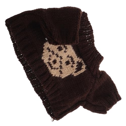 YARNOW Weicher Und Warmer Bären-Kapuzenpullover Für Plüschtiere, Puppenpullover-Outfit Für Den Winter, Niedliche Stofftierkleidung Und Accessoires, von YARNOW