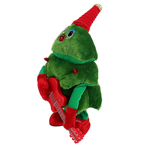 YARNOW Weihnachtlicher Singender Plüsch Weihnachtsbaum mit Tanzfunktion Lustiges Musikspielzeug für Interaktives Xmas Deko Highlight ohne Batterie für Festliche Partydeko YARNOW Weihnachtlicher Singender Plüsch Weihnachtsbaum mit Tanzfunktion Lustiges Musikspielzeug für Interaktives Xmas Deko Highlight ohne Batterie für Festliche Partydeko von YARNOW