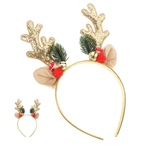 YARNOW Weihnachts Rentier Geweih Haarreifen für Erwachsene und Leichtes Dekoratives Stirnband mit Glocken für Rollenspiele und Festliche Anlässe Hochwertige Verarbeitung für YARNOW Weihnachts Rentier Geweih Haarreifen für Erwachsene und Leichtes Dekoratives Stirnband mit Glocken für Rollenspiele und Festliche Anlässe Hochwertige Verarbeitung für von YARNOW