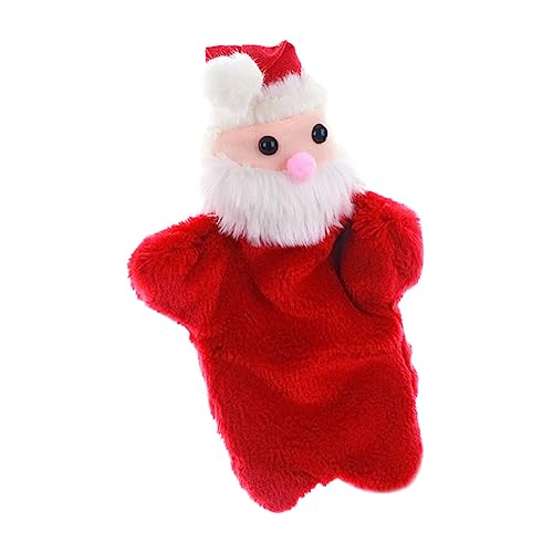 YARNOW Weihnachtsmann Fingerpuppe Mini Handpuppe Plüschspielzeug für Interaktives Lernspielzeug Kreativität und Kommunikation von YARNOW