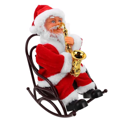 YARNOW Weihnachtsmann Weihnachtsparty Geschenk Kleiner Elektrischer Weihnachtsmann Entzückender Schönes Puppe Party Weihnachtsspielzeug von YARNOW