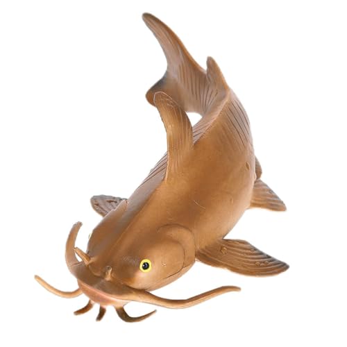 YARNOW Wels-Modell, Realistische Wels-Figur, Kunststoff, Künstlicher Fisch, Pädagogisches Tierspielzeug für Jungen Und Mädchen, Stil 2 von YARNOW