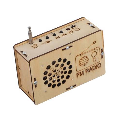 YARNOW Wissenschaftliches DIY Fm Radio Set aus Holz Stabiles Lernspielzeug für Fördert Kreativität und Zusammenarbeit für Schule Wissenschaftsprojekte und Eltern-Junge Mädchen-aktivitäten von YARNOW