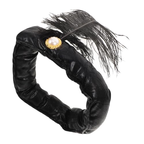 YARNOW indischer Prinzenhut Cosplay-Karnevalshut Festival Kopfbedeckung Arabischer Hut für Cosplay Cosplay-Partyhut Teepartyhut Party-Kopfschmuck Festivalhut Cosplay -Hut Tuch Schwarz von YARNOW