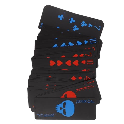 YARNOW wasserdichte Spielkarten wasserdichte Karten Pokerkarten Deck Party Erwachsene Thematisiert Von Karten Poker Kartenset Poker Poker-tischkarten Poker Karten Kunststoff PVC Schwarz YARNOW wasserdichte Spielkarten wasserdichte Karten Pokerkarten Deck Party Erwachsene Thematisiert Von Karten Poker Kartenset Poker Poker-tischkarten Poker Karten Kunststoff PVC Schwarz von YARNOW