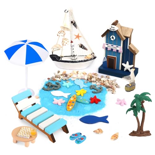 26 Stück Strand Mikrolandschaft Miniliegestuhl Strandkorb Sonnenschirm Kleine Palme Deko Accessoires,Haus am Meer,Miniatur-Ornament-Set für DIY,Strand Deko Miniatur Set für DIY Garten Dekoration 26 Stück Strand Mikrolandschaft Miniliegestuhl Strandkorb Sonnenschirm Kleine Palme Deko Accessoires,Haus am Meer,Miniatur-Ornament-Set für DIY,Strand Deko Miniatur Set für DIY Garten Dekoration von YARVPUV