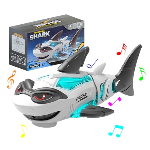 YATOSEEN Hai Spielzeug für Kinder mit Lichtern und Musik, elektrisches mechanisches Zahnrad Spielzeug, Geeignet als Geschenk für Jungen und Mädchen YATOSEEN Hai Spielzeug für Kinder mit Lichtern und Musik, elektrisches mechanisches Zahnrad Spielzeug, Geeignet als Geschenk für Jungen und Mädchen von YATOSEEN