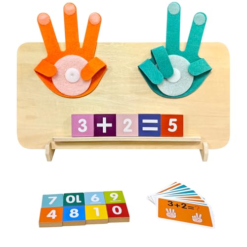 YATOSEEN Montessori Mathematik Spielzeug für Kinder, Pädagogisches Lern Spielzeug aus Holz mit Zahlen, Fingerzähl Mathe Spielzeug für Jungen und Mädchen, Geschenk ab 3 Jahren YATOSEEN Montessori Mathematik Spielzeug für Kinder, Pädagogisches Lern Spielzeug aus Holz mit Zahlen, Fingerzähl Mathe Spielzeug für Jungen und Mädchen, Geschenk ab 3 Jahren von YATOSEEN