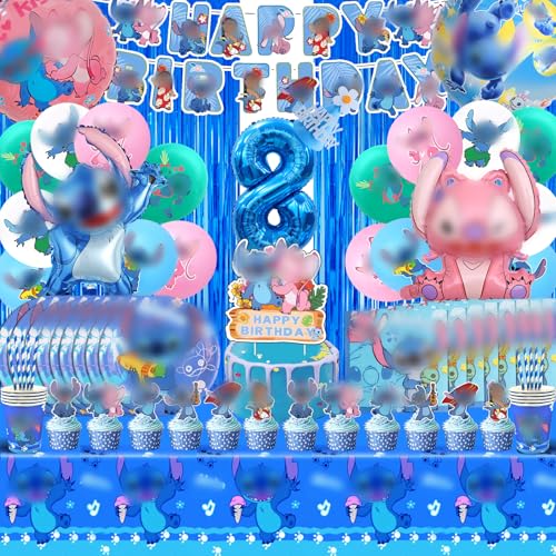 100pcs Lil Und Stitc Geburtstag Deko, Stitc Party Deko, Stitc Geburtstagsdeko 8 Jahre, Stitc Deko Geburtstag, Stitc Luftballon, Partygeschirr, Tortendeko, Stitc Kuchen Deko fur Kindergeburtstag 100pcs Lil Und Stitc Geburtstag Deko, Stitc Party Deko, Stitc Geburtstagsdeko 8 Jahre, Stitc Deko Geburtstag, Stitc Luftballon, Partygeschirr, Tortendeko, Stitc Kuchen Deko fur Kindergeburtstag von YAXMME