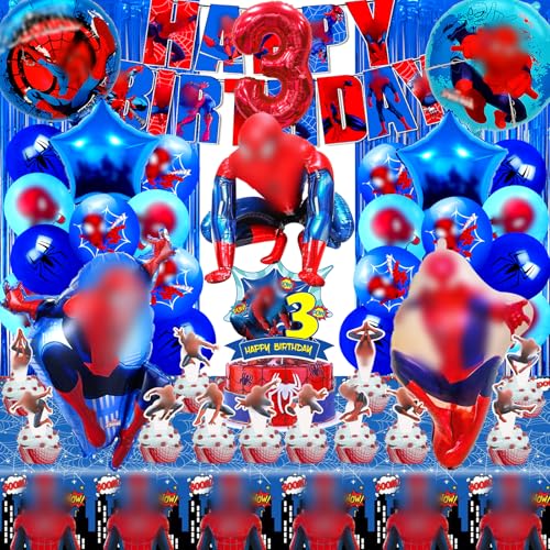 52pcs Spiderma Geburtstagsdeko 3 Jahre, Spiderma Party Deko, Spiderma Deko Geburtstag Kinder, Spiderma Luftballon und Tischdecke,Spiderma Kuchen Deko,Spidey Geburtstagsdeko,Spiderma Kindergeburtstag 52pcs Spiderma Geburtstagsdeko 3 Jahre, Spiderma Party Deko, Spiderma Deko Geburtstag Kinder, Spiderma Luftballon und Tischdecke,Spiderma Kuchen Deko,Spidey Geburtstagsdeko,Spiderma Kindergeburtstag von YAXMME