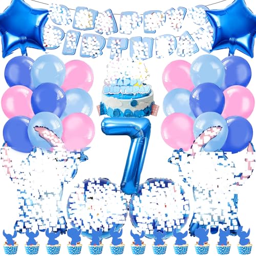 Stitc Deko Geburtstag, Lil und Stitc Geburtstag Deko, Stitc Geburtstagdeko 7 jahre, Stitc Luftballons, Stitc Kuchen Deko, Stitc Tortendeko, Folienballon Party Deko für Kinder Stitc Deko Geburtstag, Lil und Stitc Geburtstag Deko, Stitc Geburtstagdeko 7 jahre, Stitc Luftballons, Stitc Kuchen Deko, Stitc Tortendeko, Folienballon Party Deko für Kinder von YAXMME
