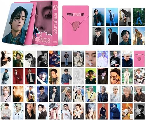 Guoml 55 Stück Kpop BTS Sammelkarten für BTS Bangtan Boys V Solo Kim Taehyung FRI(END) S Personal Solo Lomo für Fans von Guoml