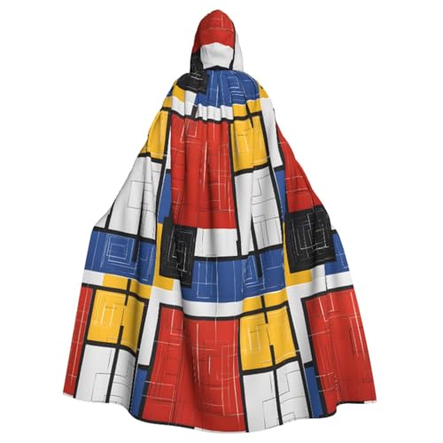 Halloween Hexe Zauberer Kapuzenumhang mit Kapuze Umhang Weihnachten Cosplay Umhang Erwachsene Männer Frauen Gastgeschenke Partybedarf Kleidung Kostüme Komposition Rot von YBAOFU