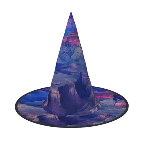 YBAOFU Faltbare Spitze Hexenhut für Halloween-Partydekorationen, 1 Stück - Beauty Grand Canyon von YBAOFU