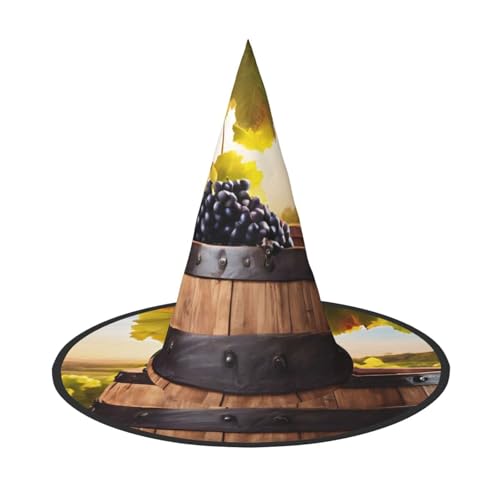 YBAOFU Faltbarer spitzer Spitzen-Hexenhut für Halloween-Partydekorationen 1PCS - Rotwein von YBAOFU