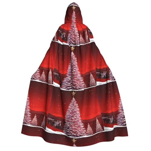 YBAOFU Halloween Hexe Zauberer Kapuzenumhang, Weihnachten Cosplay Kapuzenumhang für Männer und Frauen Mode Gastgeschenke Partyzubehör Kleidung Kostüm - Baum von YBAOFU