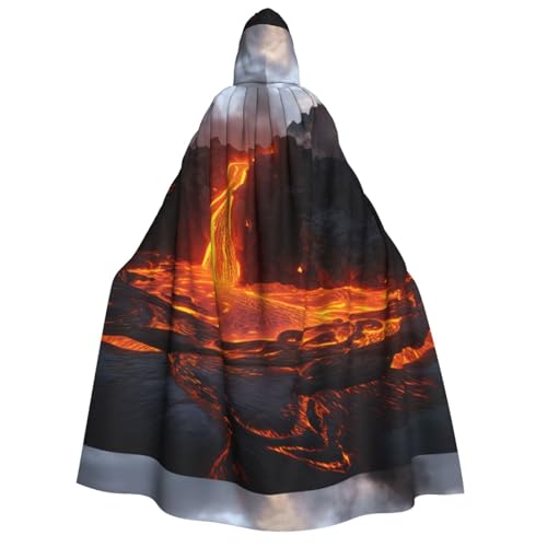 YBAOFU Halloween Hexe Zauberer Kapuzenumhang, Weihnachten Cosplay Kapuzenumhang für Männer und Frauen Mode Gastgeschenke Partyzubehör Kleidung Kostüm - Kilauea von YBAOFU