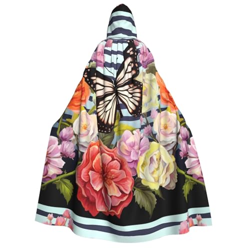 YBAOFU Halloween Hexe Zauberer Kapuzenumhang Weihnachten Cosplay Kapuzenumhang für Männer und Frauen Mode Gastgeschenke Partyzubehör Kleidung Kleidung Kostüm von YBAOFU