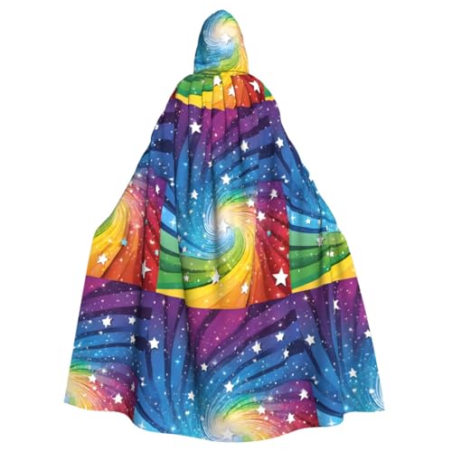 YBAOFU Halloween Hexe Zauberer Kapuzenumhang mit Kapuze Umhang Weihnachten Cosplay Umhang Erwachsene Männer Frauen Gastgeschenke Partybedarf Kleidung Kleidung Kostüm - Hintergrund von YBAOFU