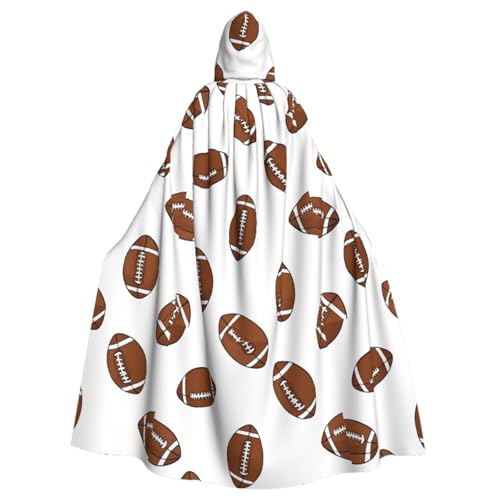 YBAOFU Halloween Zauberer Hexe Kapuzenmantel Umhang Weihnachten Hoodies Umhang Cosplay für Erwachsene Männer Frauen Urlaub Gastgeschenke Partyzubehör Kleider Kleidung Kostüm – Fußballgrün von YBAOFU